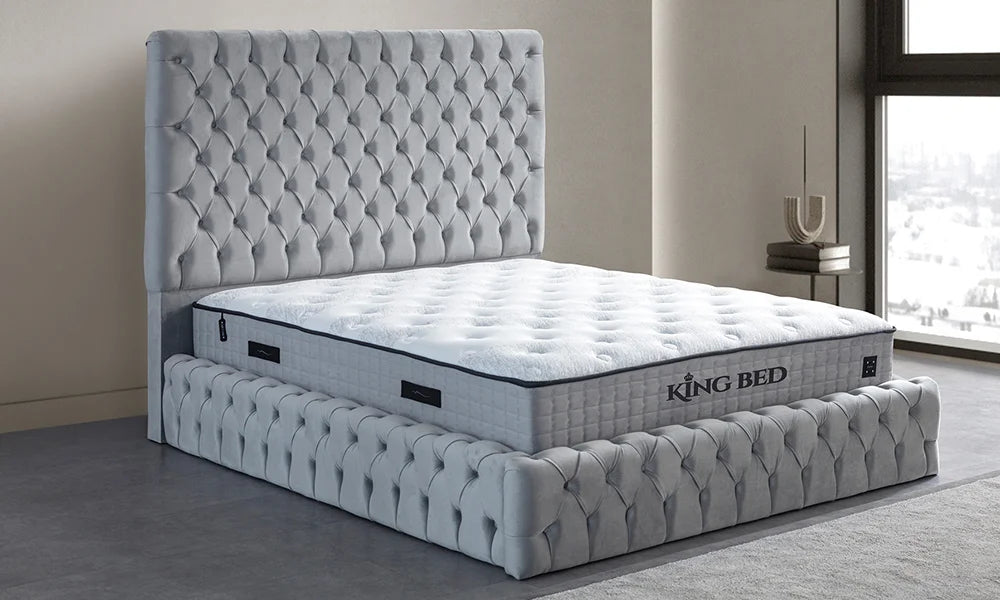 King Bed Baza Ve Başlık Seti